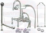 Kingston Brass CCK8T1 Chrome Clawfoot Tub Faucet Drain Supplies Stops Kit. Fixed Price $866.87.