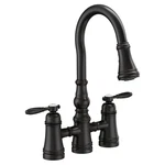 Moen S73204BL Matte Black Two-handle Pulldown Kitchen Faucet. Fixed Price $1267.70.