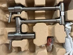 Brizo Euro 4 Gpm Wall Mounted Pot Filler Faucet 62820LF-SL Luxe Steel Finish. Fixed Price $469.95.
