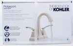 Kohler Ridgeport 4" Centerset Bathroom Sink Faucet-brushed Nickel R30997-4D-BN. Fixed Price $55.00.