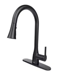 Flow Classic Series Single-handle Pull-down Sprayer Kitchen Faucet Matte Black. Fixed Price $59.99.