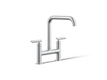 Kohler Purist 7547-4-CP Two-hole Bridge Kitchen Sink Faucet Slight Wear. Fixed Price $430.94.