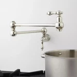 Signature Hardware Vivan Retractable Wall-mount Pot Filler Faucet Brushed Nickel. Fixed Price $102.40.