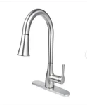Flow Classic Series Single-handle Standard Kitchen Faucet Brushed Nickel. Fixed Price $39.99.