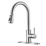 Brushed Nickel Kitchen Faucets With Pull Down Sprayer Sink Wit.... Fixed Price $43.35.