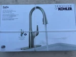 Kohler Safia Pull Down Sprayer Kitchen Faucet Integrated Soap Dispenser. Fixed Price $119.00.