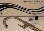 Newport Brass 1500-5113/26 East Linear Pull-down Kitchen Faucet Pol. Chrome. Fixed Price $421.49.