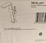 Delta 799-BL-DST Pivotal Single Handle Vessel Bathroom Faucet Matte Black. Fixed Price $519.99.