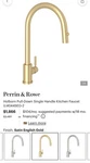 Perrin & Rowe Holborn Pull Down Kitchen Faucet Satin English Gold U.4044-SEG-2. Fixed Price $985.00.
