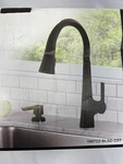 Delta Clifton Matte Black Pull Down Kitchen Faucet 19872Z-BLSD-DST Usa Open Box. Fixed Price $109.73.