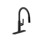 Kohler Revolv Single Handle Pull Down Sprayer Kitchen Faucet Matte Black Read. Fixed Price $89.99.