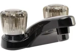 Dura Faucet DF-PL700S-BK Rv Bathroom Black With Smoked Acrylic Knobs. Fixed Price $44.42.