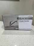 Glacier Bay Single Handle Standard Kitchen Faucet Stainless Steel. Fixed Price $27.90.