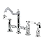 Kingston Brass KS327.BPLBS Bel-air 1.8 Gpm Widespread Bridge Chrome. Fixed Price $529.72.