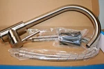 Comllen Single Handle Lever Kitchen Faucet Brushed Nickel Box Protective Bag. Fixed Price $33.24.