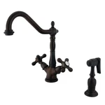 Kingston Brass KS123.AXBS Heritage 1.8 Gpm Hole Kitchen Faucet - Bronze. Fixed Price $370.47.