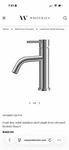 Whitehaus Single Hole Lever Elevated Bath Faucet WHS8601-SB-PSS. Fixed Price $300.00.