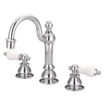 Water Creation Widespread Faucet 8" Double Handle High Arc Triple Plated Chrome. Fixed Price $129.00.