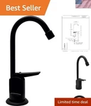 Compact Matte Black Touch-flo Water Faucet Kitchen Essential, Lead-free. Fixed Price $91.42.