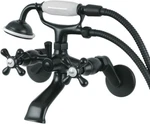Kingston Brass KS266MB Clawfoot Tub Faucet, 7-3/16" Spout Reach. Fixed Price $467.97.