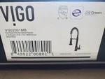 Vigo Edison VG02001MB Pull-down Sprayer Kitchen Faucet. Fixed Price $119.99.