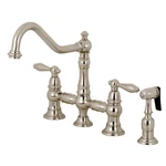 Kingston Brass KS327.ALBS Restoration 1.8 Gpm Widespread Bridge - Nickel. Fixed Price $549.22.