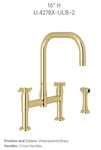 Rohl Perrin & Rowe U.4278X-ULB-2 Holborn Bridge Faucet With Sidespray. Fixed Price $2596.55.
