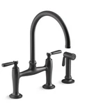 New!!!! Kohler Edalyn K-28356-BL Widespread Bridge Kitchen Faucet Side Spray. Fixed Price $504.00.