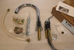 Just J-990-LS Single Handle, 2-HOLE Kitchen Faucet Chrome. Fixed Price $123.49.