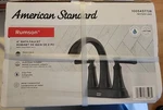 American Standard Rumson 4 In. Centerset 2-HANDLE Bathroom Faucet Matte Black. Fixed Price $49.99.