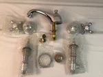 Kingston Brass Roman Tub Faucet Chrome Polished No Box Handles Hot Cold Valves. Fixed Price $65.07.