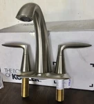 Kohler Alteo Centerset Bathroom Sink Faucet Brushed Nickel- 45100-4-2BN. Fixed Price $99.99.