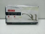 New - Delta Kitchen Single Handle Faucet & Sprayer Brushed Steel 13900LF. Fixed Price $54.99.