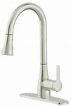 Bio Bidet Flow Classic Series Single-handle Kitchen Faucet Brushed Nickel. Fixed Price $42.12.