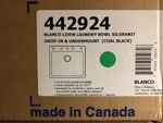 Blanco 442924 Liven Silgranit 25" Single Bowl Laundry Sink - Coal Black. Fixed Price $439.99.