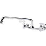 Regency Low Lead Wall Mount Commercial Sink Faucet 8" Centers W/ 14" Swing Spout. Fixed Price $129.00.
