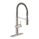 Kohler Haku R38475-LVS Semi-professional Pull-down Kitchen Faucet Stainless Stee. Fixed Price $185.00.