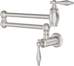 Brushed Nickel Pot Filler Wall Mount Kitchen Faucets Over Stove Fo. Fixed Price $123.99.