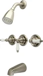 Kingston Brass KB23PL Victorian Tub And Shower Trim Package - Nickel. Fixed Price $119.95.
