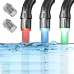 2 Pack 3-COLOR Temperature Sensitive Gradient Led Water Faucet Light Cha. Fixed Price $14.67.