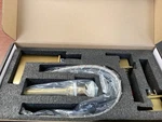 Everstein Waterfall Open Spout Widespread 2-HANDLE Faucet Gold SFS-1117-GD B155. Fixed Price $44.95.