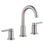 Glacier Bay Dorind 8 In. Widespread 2-HANDLE Bathroom Faucet Brushed Nickel. Fixed Price $43.03.