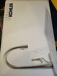 New Kohler Bevin Pull-down Kitchen Faucet R43210 Vibrant Stainless Steel Finish. Fixed Price $82.00.