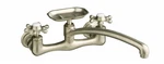 Rare Kohler K-159-3-BN Antique Wall-mount Kitchen Sink Faucet Brushed Nickel. Fixed Price $1098.49.