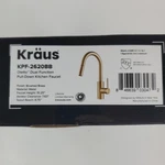 Kraus KPF-2620BB Oletto Kitchen Faucet, 15 1/8 Inch, Brushed Brass *read*. Fixed Price $52.00.