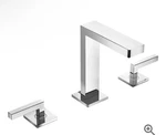 Symmons SLW-3612-1.0 Chrome Duro Widespread 2-HANDLE Bathroom Faucet With Drain. Fixed Price $250.00.