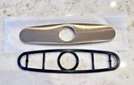 New Moen Bronzed Gold Deck Plate And Gasket Part S14 #183354 Escutcheon. Fixed Price $17.22.