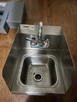 Regency Wall Mounted Hand Sink With Gooseneck Faucet 12 X 16" - Stainless Steel. Fixed Price $84.00.