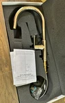 Newport Brass 1500-5113/15 East Linear Pull-down Kitchen Faucet, Polished Nickel. Fixed Price $650.00.