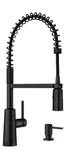 New Moen 87897BL Nori Matte Black One Handle Pulldown Kitchen Faucet. Fixed Price $299.95.